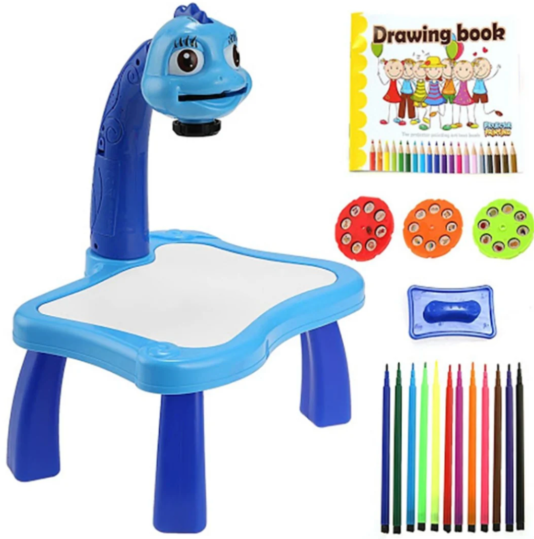 24 Patterns Projector Painting Desk Toy - Blue